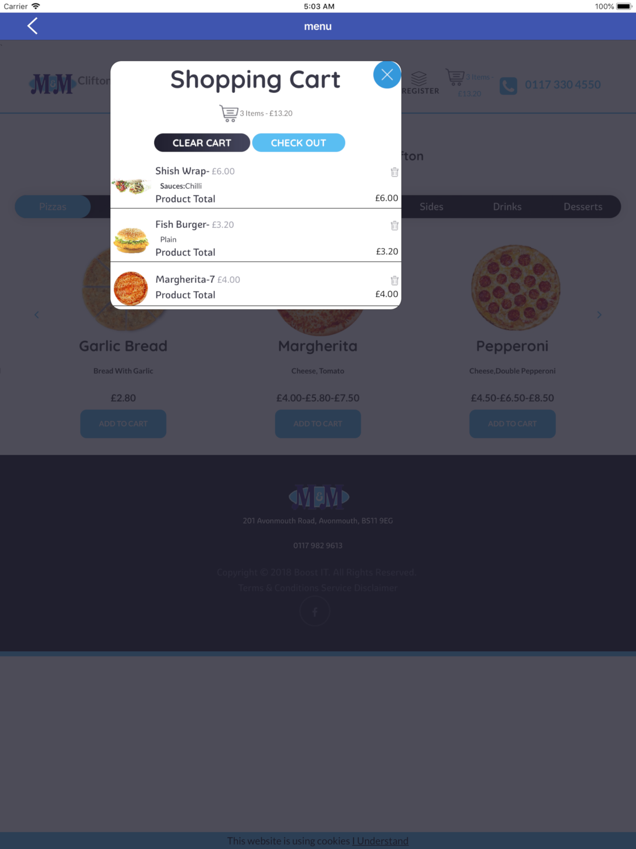 M&M - Kebabs Pizzas Burgers screenshot 10