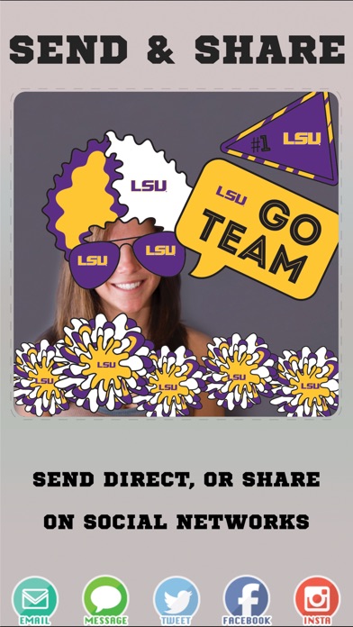 LSU Tigers Selfie Stickers screenshot 4