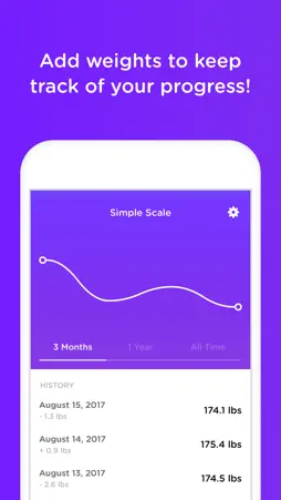 Simple Scale: Weight Tracker App screenshot 1