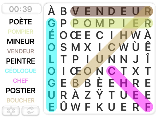 Screenshot #4 pour Mots Mêlés Jeux en Français