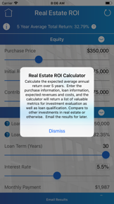 Real Estate ROI Calculator screenshot