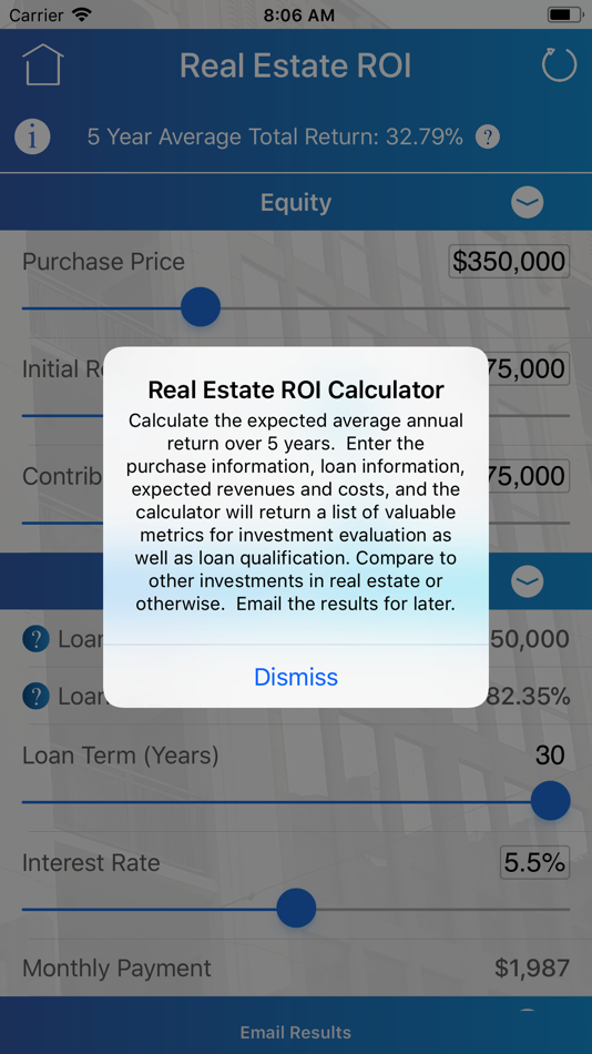 Real Estate ROI Calculator - 1.02 - (iOS)