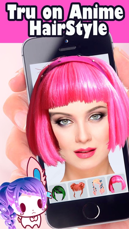 Anime hair color change salon