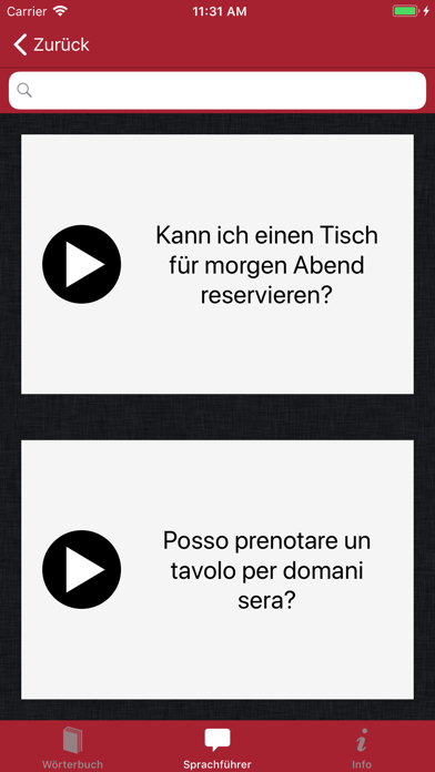 Accio: German-Italian Screenshot