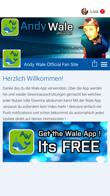 Andy Wale Official Fan Site