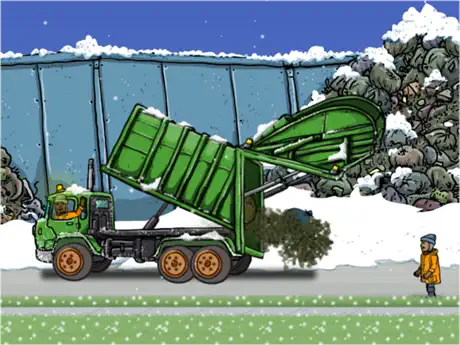 Garbage Truck: Snow Time
