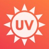 UV index forecast - protect your skin from sunburn icon