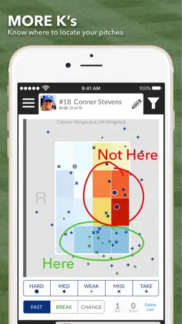 Game screenshot 3 Up 3 Down hit & pitch tracker for baseball mod apk