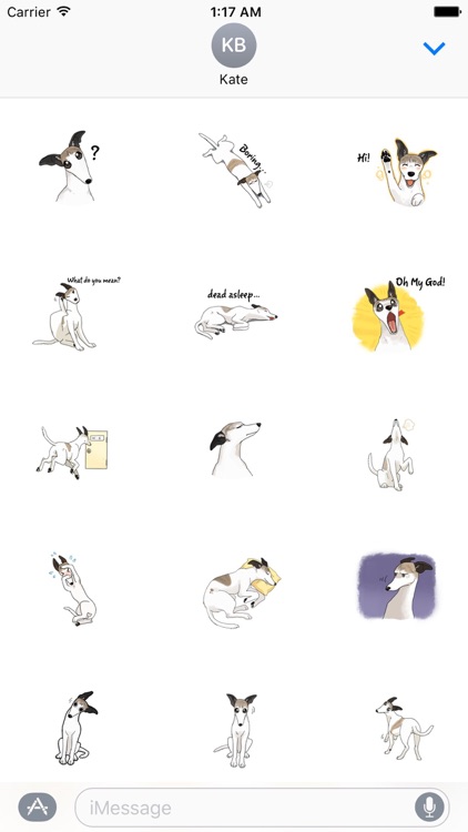 Snap Dog - Whippetmoji Sticker by Nguyen Hoang