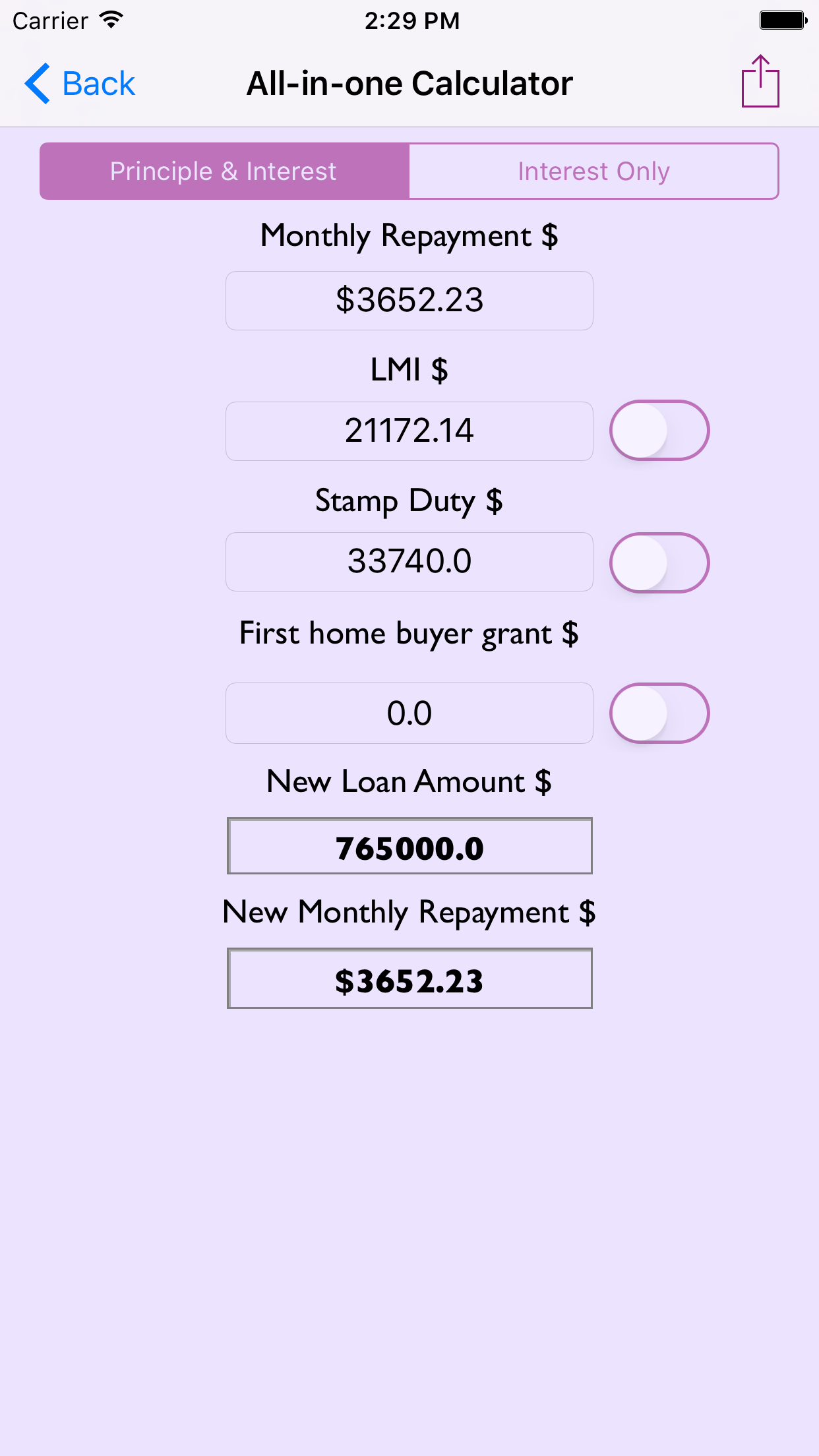 MortgageCalc+LMI&StampDutyLITE screenshot 5