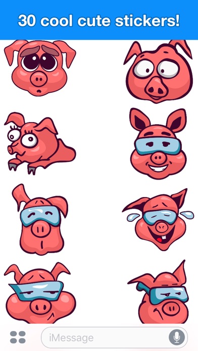 Pig - Cute stickers screenshot 2