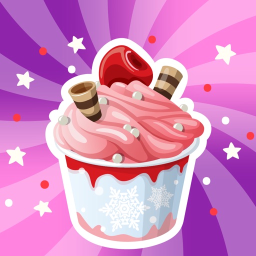 Ice Cream Funny Emoji Sticker