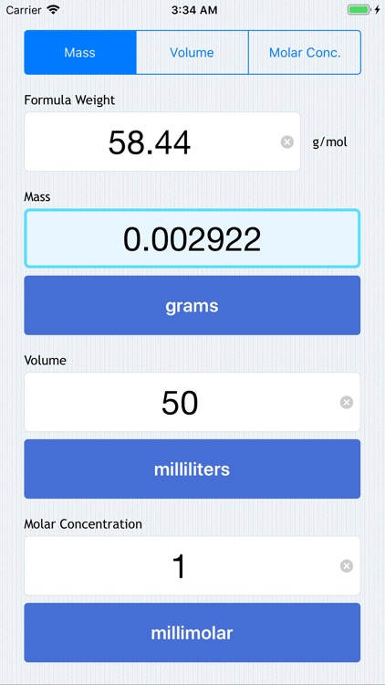 Molarity Calculator