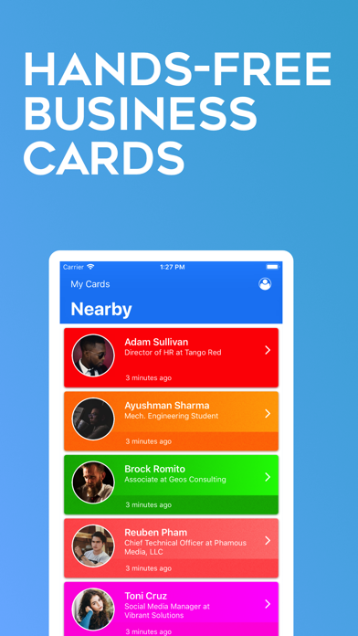 Screenshot #1 pour CardCast Business Cards