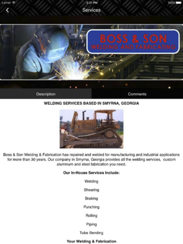 Boss & Son Welding & Fabrication INC screenshot 4