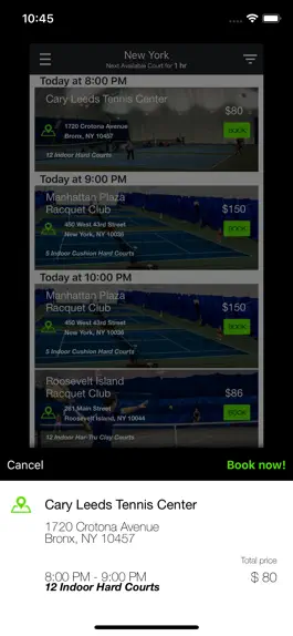 Game screenshot OpenCourt Tennis Reservations hack