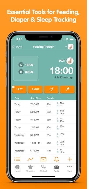 baby tracker app apple watch