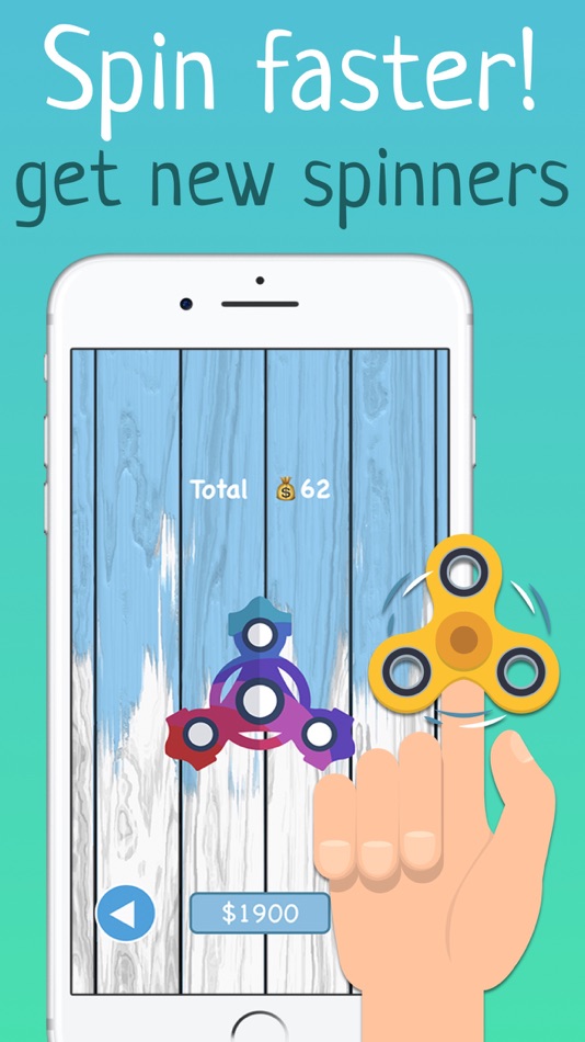 #1. Spener - Spin fidget spinner for fun! (iOS) Podle: Alisa Unzhakova