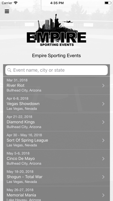 Screenshot #1 pour Empire Sporting Events