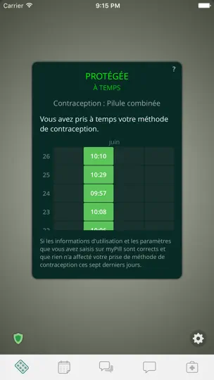 Capture d'écran de MyPill® Rappel Contraception sur iPhone 3
