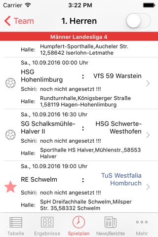 TuS Westf. Hombruch Handball screenshot 2