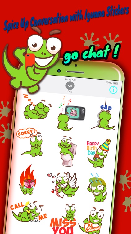 Iguana Emoji Stickers