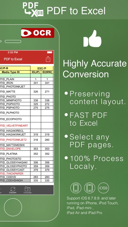 PDF to Excel With OCR Lite