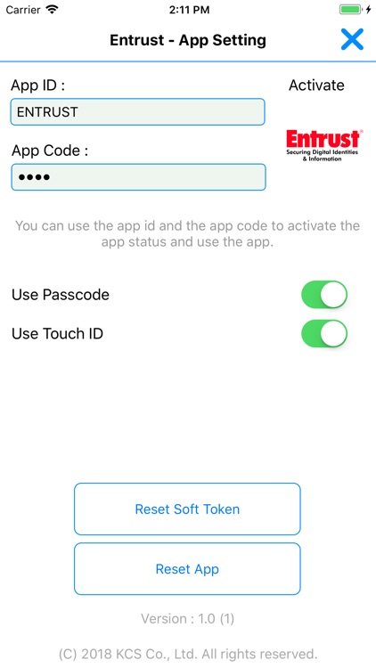 Entrust Mobile Soft Token