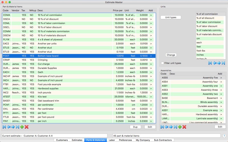 Screenshot #2 pour Estimate Master