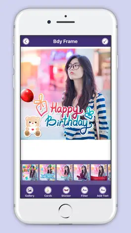 Game screenshot Happie B’day Photo Frame : Birthday Sticker mod apk