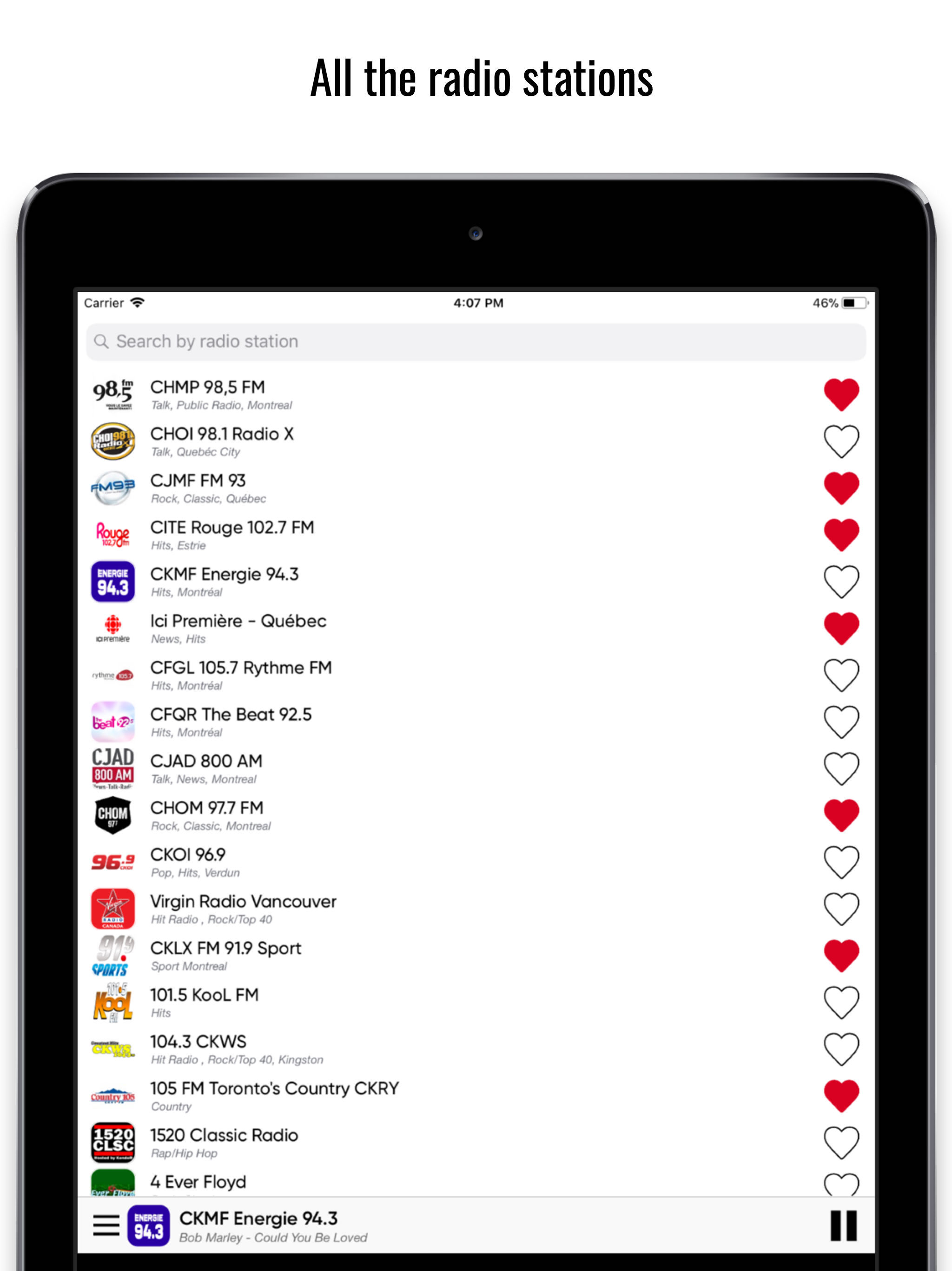 Radio Canada : canadian radios