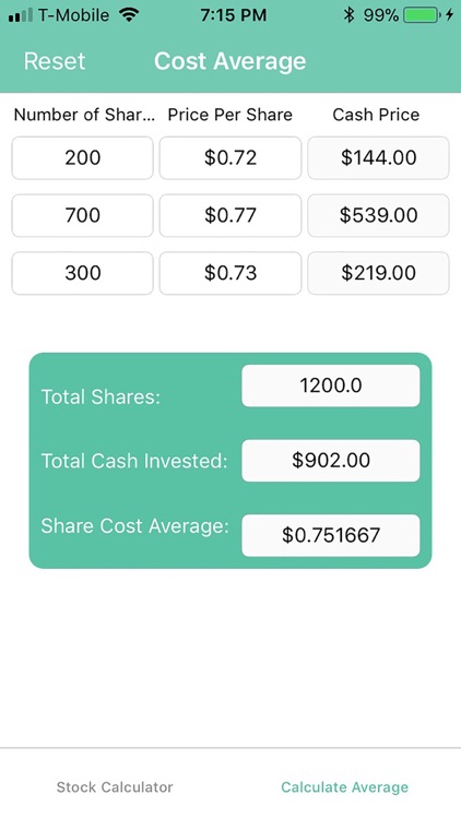 Simple Stock Calculator screenshot-3