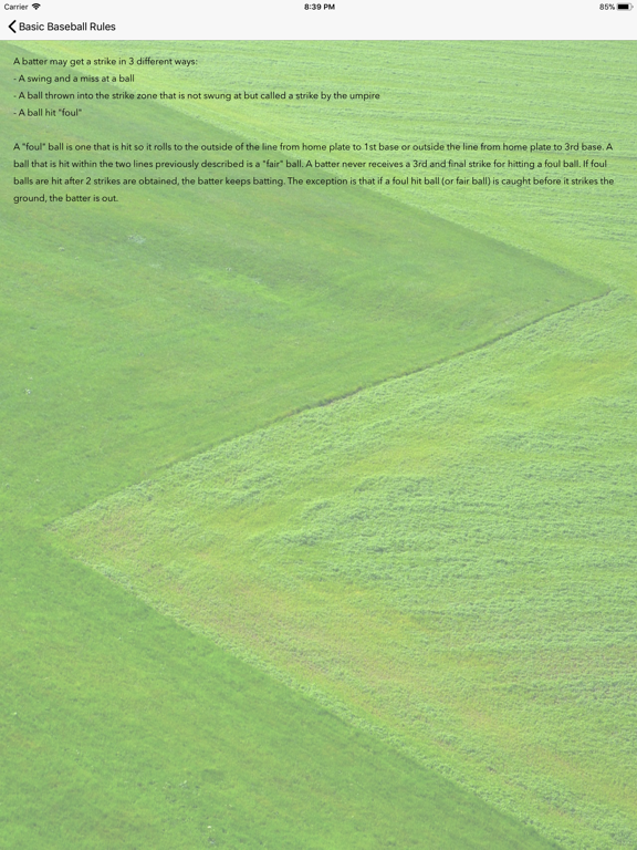 Screenshot #6 pour Baseball Rules