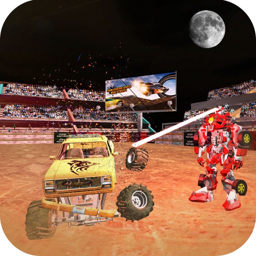 Robot vs Monster Trucks War