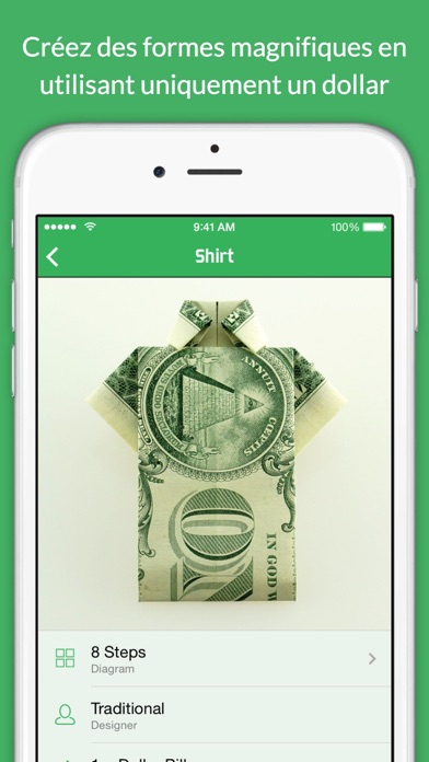 Screenshot #1 pour Origami en dollar