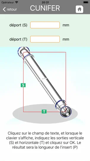 Capture d'écran de Pipefitter Mapress Calculator sur iPhone 7