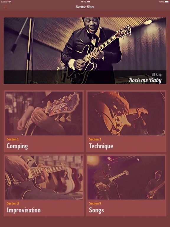 Screenshot #4 pour Electric Blues Guitar Lessons