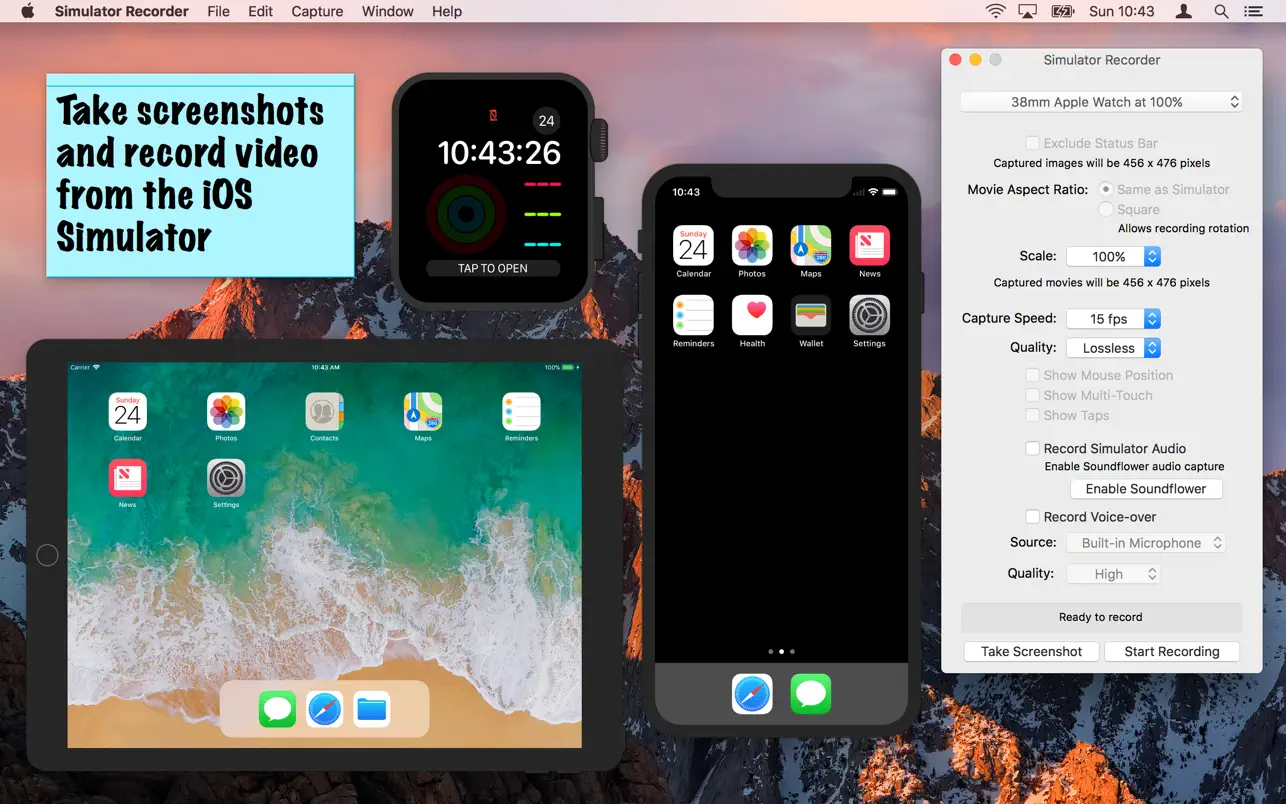 #1. Simulator Recorder (macOS) 来自: Just About Managing