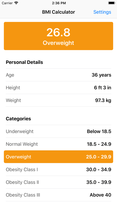 BMI Calculator - Easy Way screenshot 3