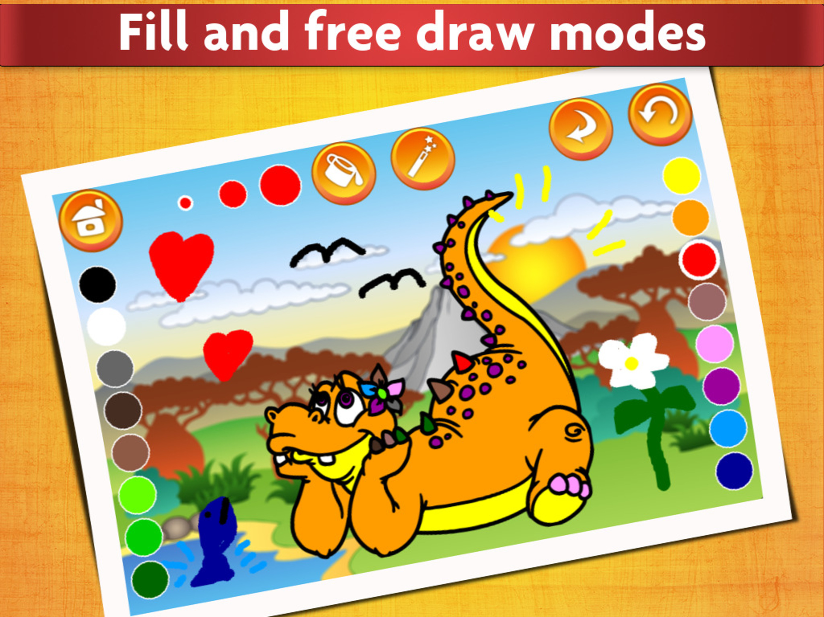 Dinosaurs - Kids Coloring book screenshot 6