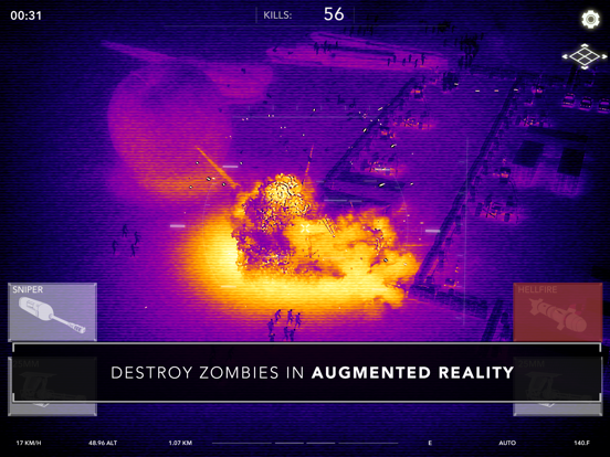 Zombie Gunship Revenant AR iPad app afbeelding 2