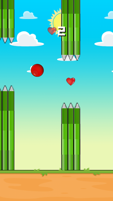 Flappy Red Ball - Tiny Flyingのおすすめ画像3