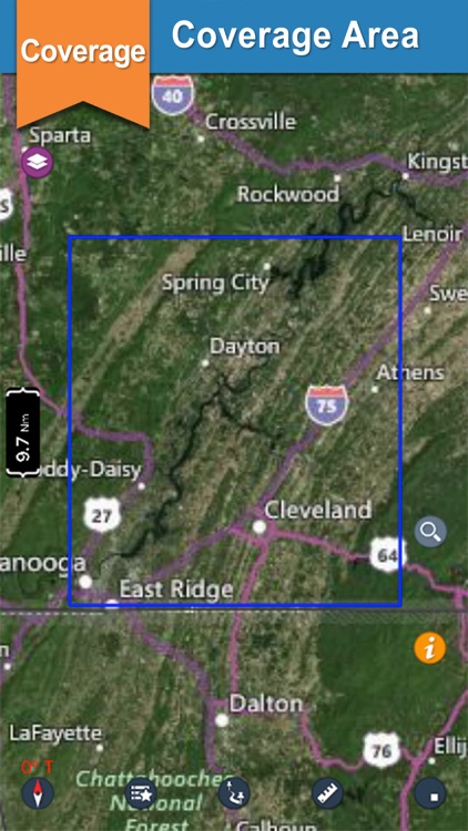 Chickamauga Lake gps offline nautical charts
