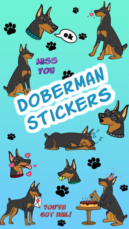 Doberman Stickers