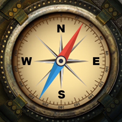 Vintage Compass 3D True North icon