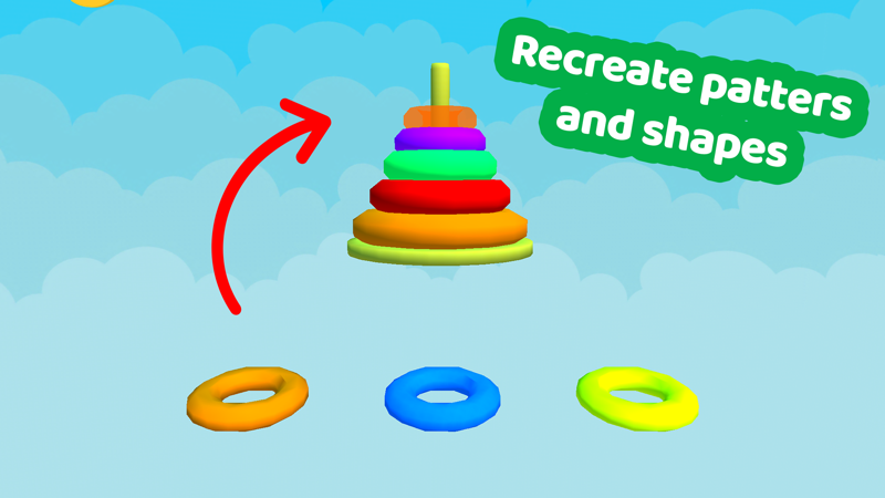 3D Baby Blocks Train games IXL official gameplay screenshot 5