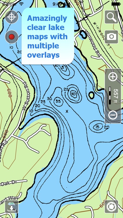 Aqua Map Massachusetts Lakes +