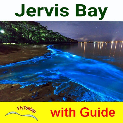 Jervis Bay National Park GPS map with guide icon