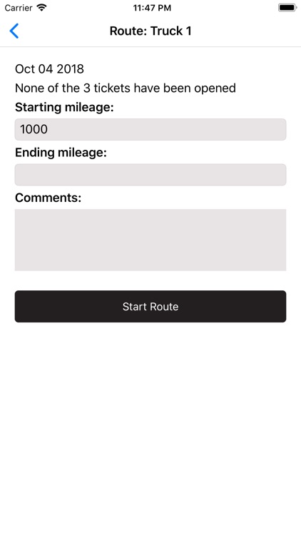 EZshred Route Tracker