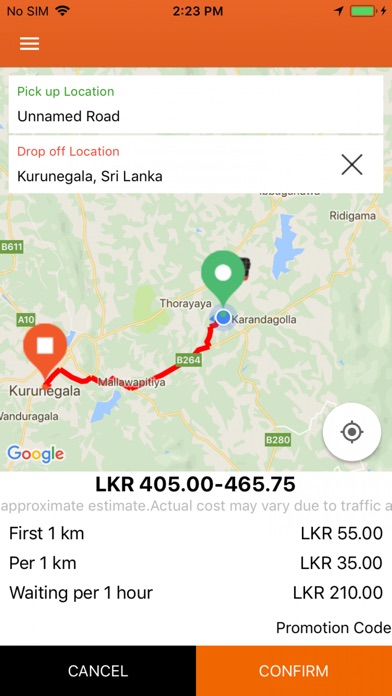 Hello cabs (Sri Lanka) screenshot 3